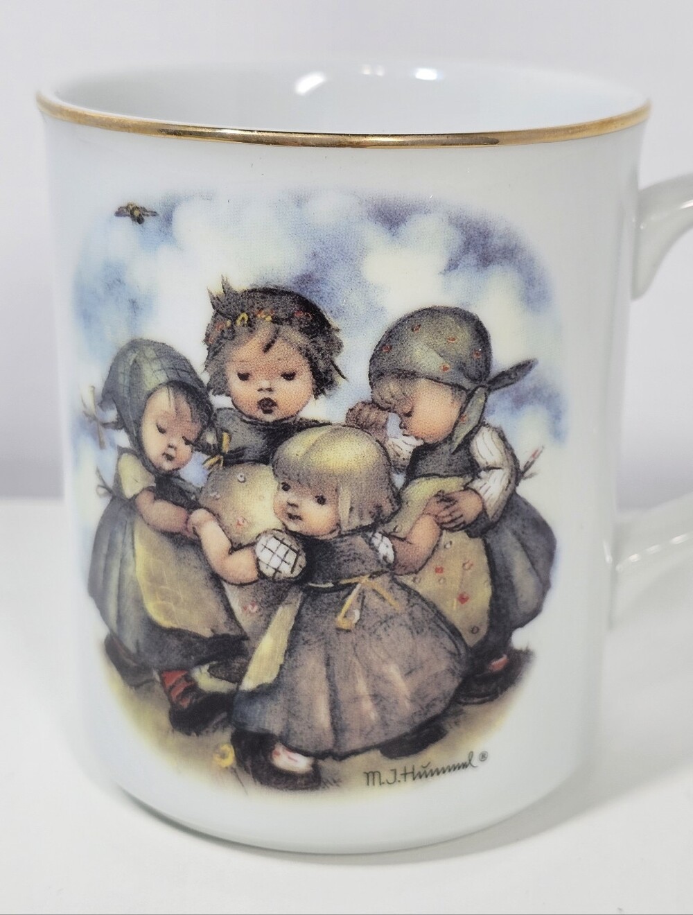 M.J. Hummel "Ringelreihen" (Ring Around the Rosy) porcelain mug